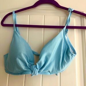 Blue Push Up Bikini Top